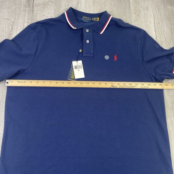 NEW Polo Ralph Lauren Shirt Men's XL Classic Fit Royal Blue Pony Preppy Polo T - Picture 8 of 11